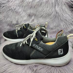 FootJoy FJ Flex Spikeless Golf Shoes Men’s Size 11.5 Black White 56103